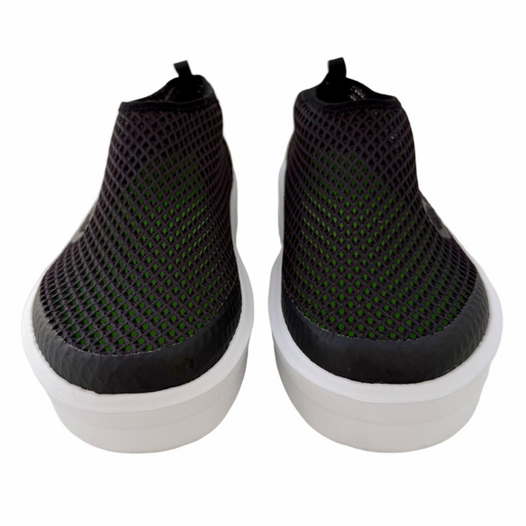 OOFOS OOmega Chukka Size 9.5 Sneaker Black Mesh Recovery Comfort Shoe EUC - Picture 4 of 14